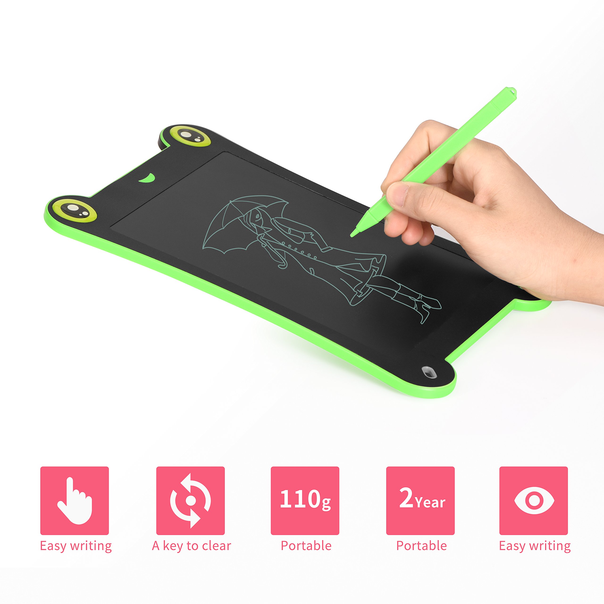 8,5-inch newyes LCD Tablet With écriture-electronics Board – For Office And School Children Drawing and Writing Tablet Frog-blue — view 3