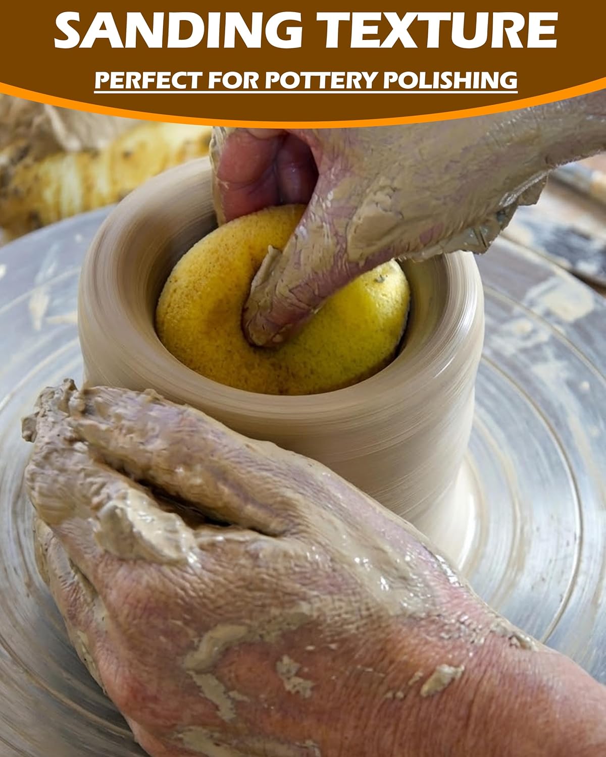 25Pcs Pottery Sponges 3inch, Painting Sponges, Pottery Sponges for Clay, Clay Sponge, Round Sponge, Clay sponges for Pottery, Paint sponges for Acrylic Painting, Artist Sponges