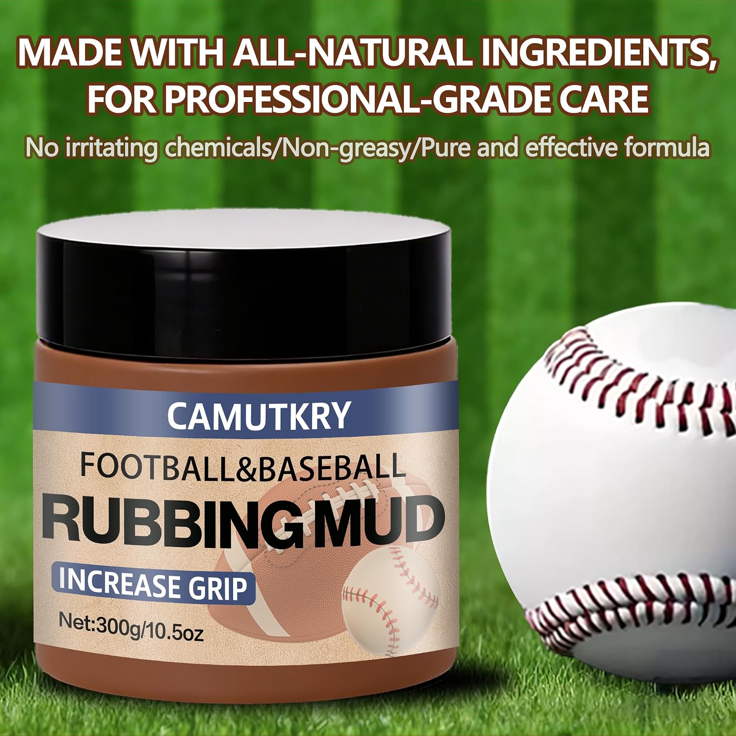 – Football Mud - Baseball Mud - Football Mudding & Conditioning Kit - Baseball & Football Rubbing Mud – Professional Break in kit for Better Grip and Control