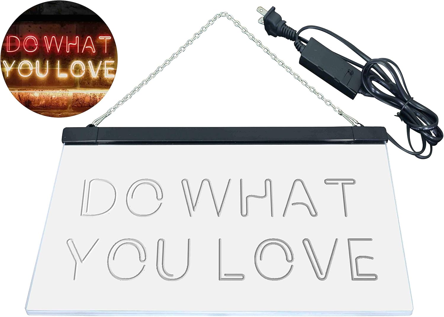ADVPRO Do What You Love Bedroom Room Home Décor Dual Color LED Neon Sign Red & Yellow 12" x 8.5" st6s32-i3199-ry
