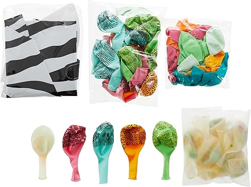 Miniatura 4 de C.R. Gibson CBGM-25362 Kailo Chic Party Zoo - Kit de arco de globos de celebración con temática de animales, arco de 16 pies, multicolor, más de 100