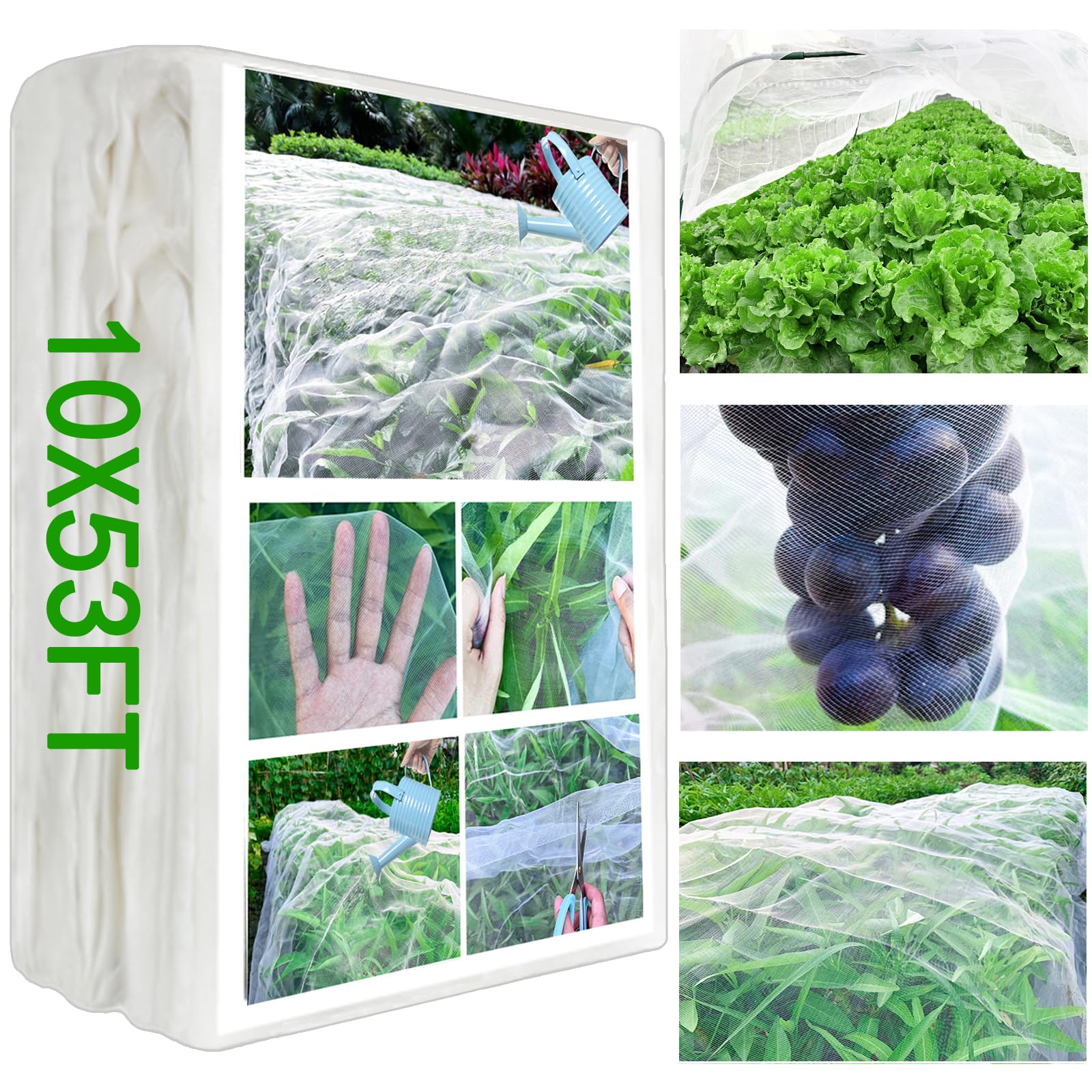 HZxoAxoGarden Netting Mesh- 10x53Ft