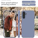 YATWIN Silicone Back Case for Samsung Galaxy A35, Soft-Touch Phone Back Cover for Samsung Galaxy A35 - Lavender Grey gallery image