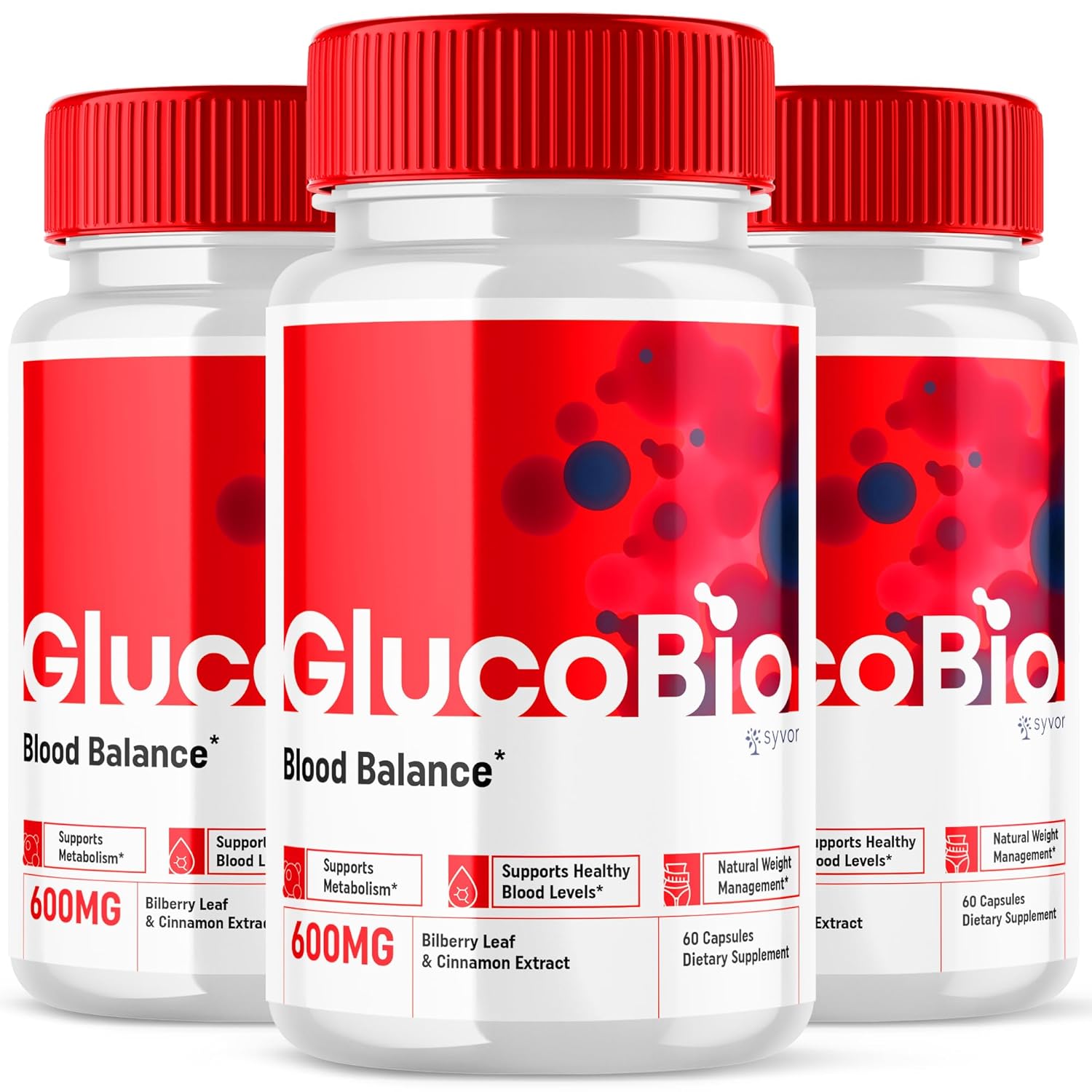 (Pacote com 3) Cápsulas Glucobio, Fórmula Avançada de Suporte Glicêmico Gluco Bio, Suplemento Extra Forte Glucobio, Ingredientes Naturais Glucobio para Suporte ao Glicogênio, Gluco Bio Glicogênio...