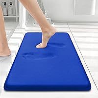 Vista 66 de Smiry Alfombra de Baño de Espuma Viscoelástica 47x24, Alfombras de Baño Extra Suaves y Absorbentes, Alfombra Antideslizante Lavable para Suelo, Gris