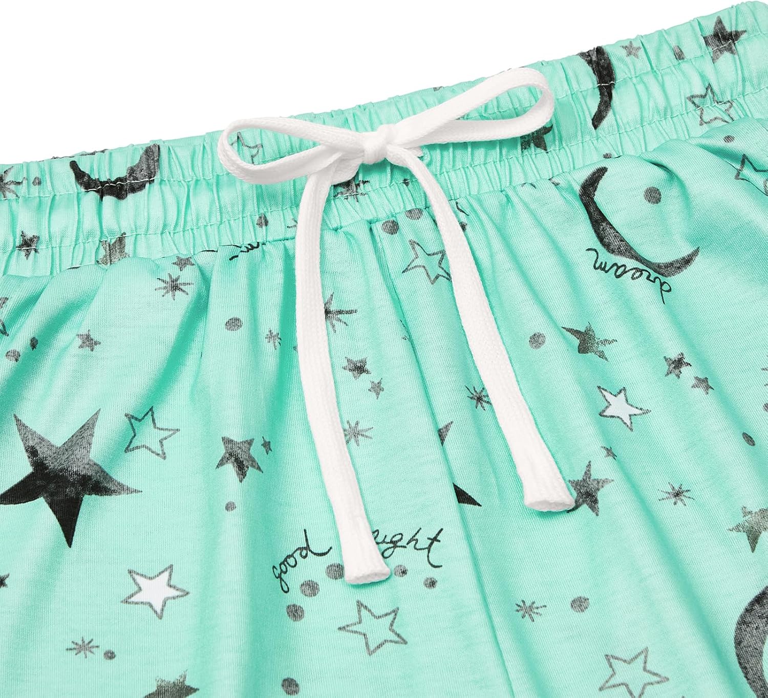 Pajama Shorts Women Set Casual Elastic Sleep Shorts Summer Lounge Pants Comfy Pj Short with Pockets Printed - Image 4