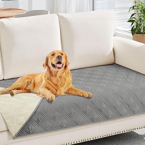 Miniatura 100 de hyha Manta impermeable para perro, manta reversible para mascotas, funda de sofá suave lavable para perros, funda impermeable para sofá para