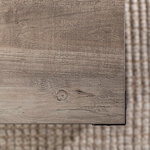 Miniatura 28 de Walker Edison Sedalia Moderna Metal X Mesa de centro, 40 pulgadas, gris de piedra Gris piedra,Roble rústico,Blanco (White Oak),Gris (Grey Wash)