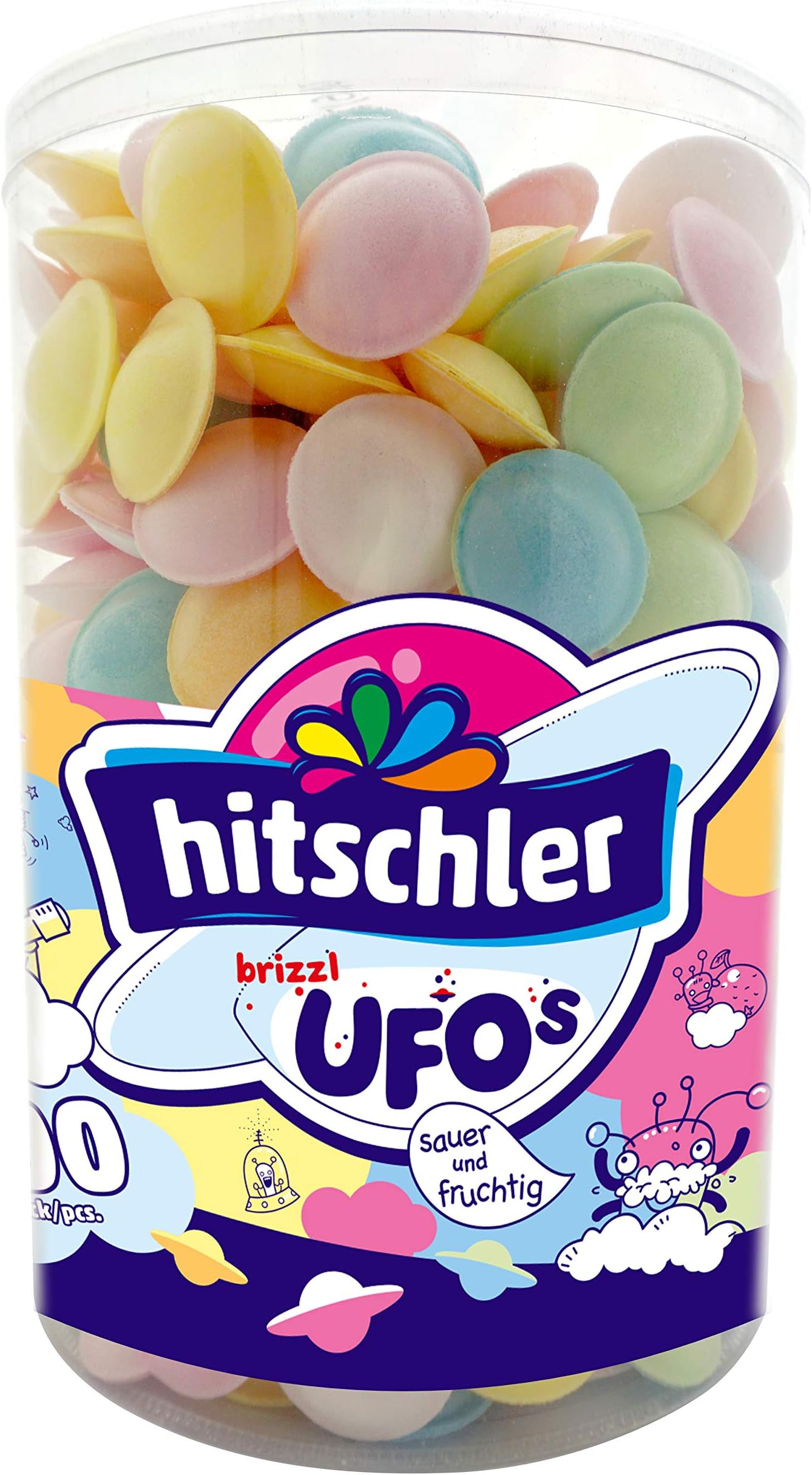 Hitschler Brause Flummis Sour-Fruity 400 Pcs