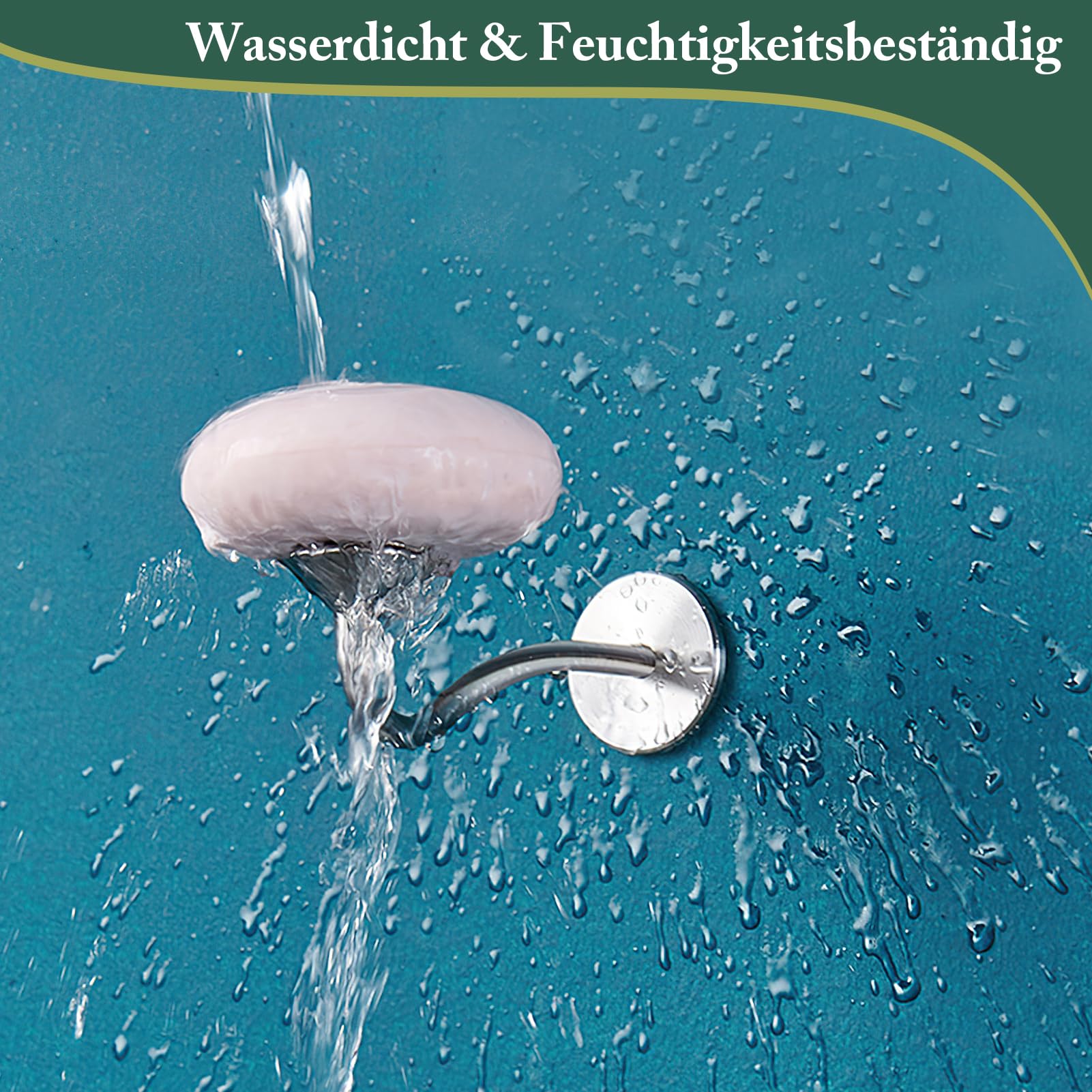 KEMUZ Seifenmagnethalter 2er Set - Magnetischer Seifenspender Ohne Bohren Für Dusche & Bad