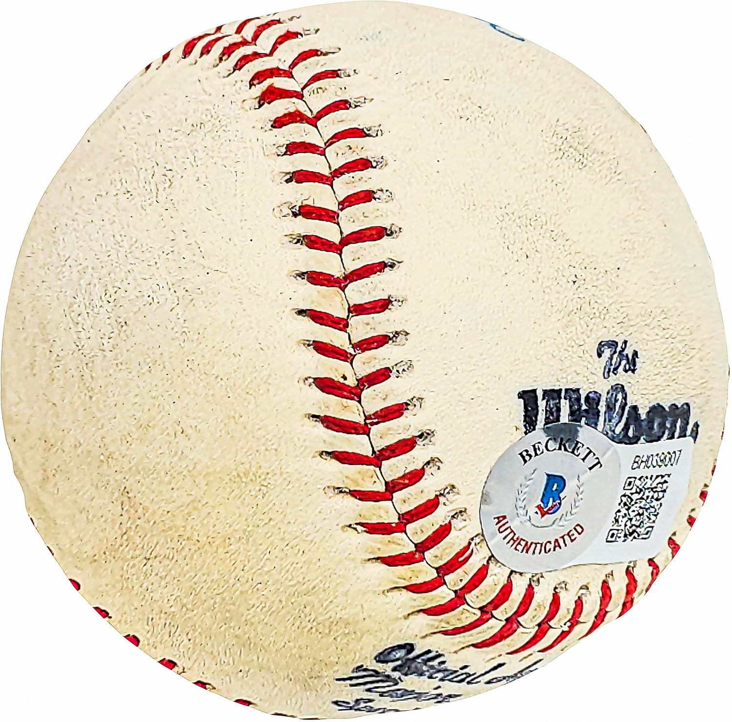 Al "Hiker" Moran Autographed Official Wilson Baseball Vintage Signature Beckett BAS QR #BH039007