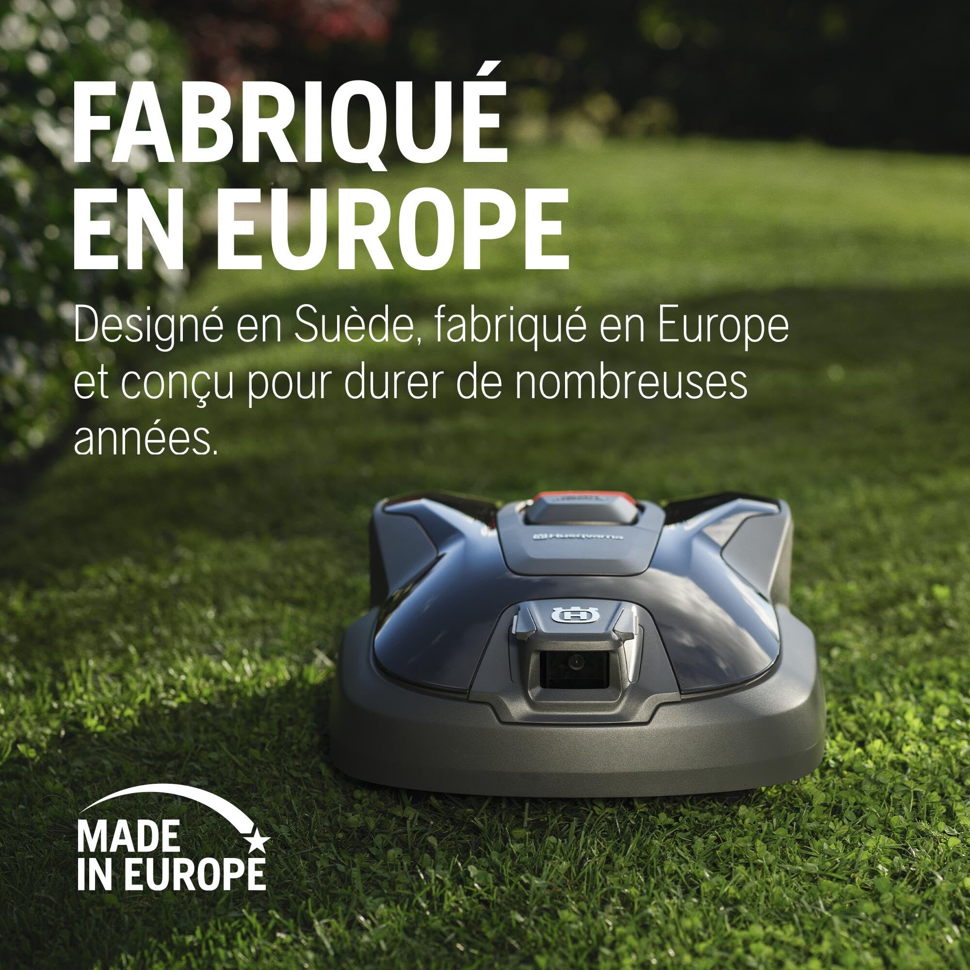 HUSQVARNA Automower® Aspire R6V – Robot Tondeuse sans Fil périphérique, détection IA Vision, Navigation GPS, Application WiFi, Tonte systématique, Zones virtuelles, jusqu'à 600 m²