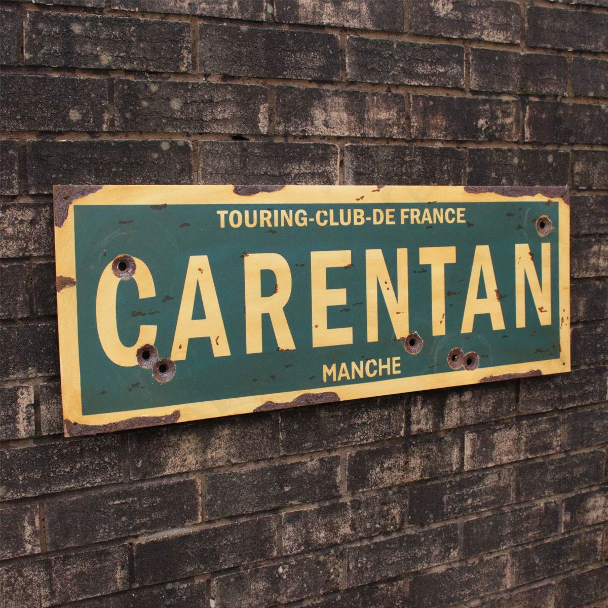 Epic Militaria Reproduction WW2 Metal Carentan Road Sign