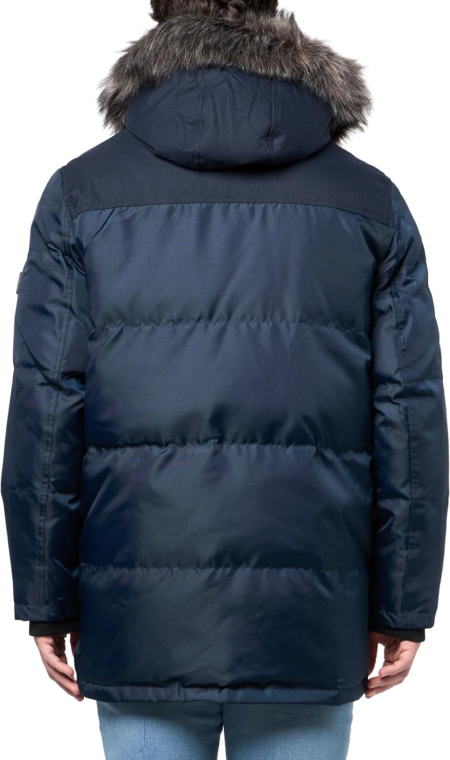 Andrew Marc mens Outerwear Tripp Mixed Media Faux Fur Hooded Parka - Image 2