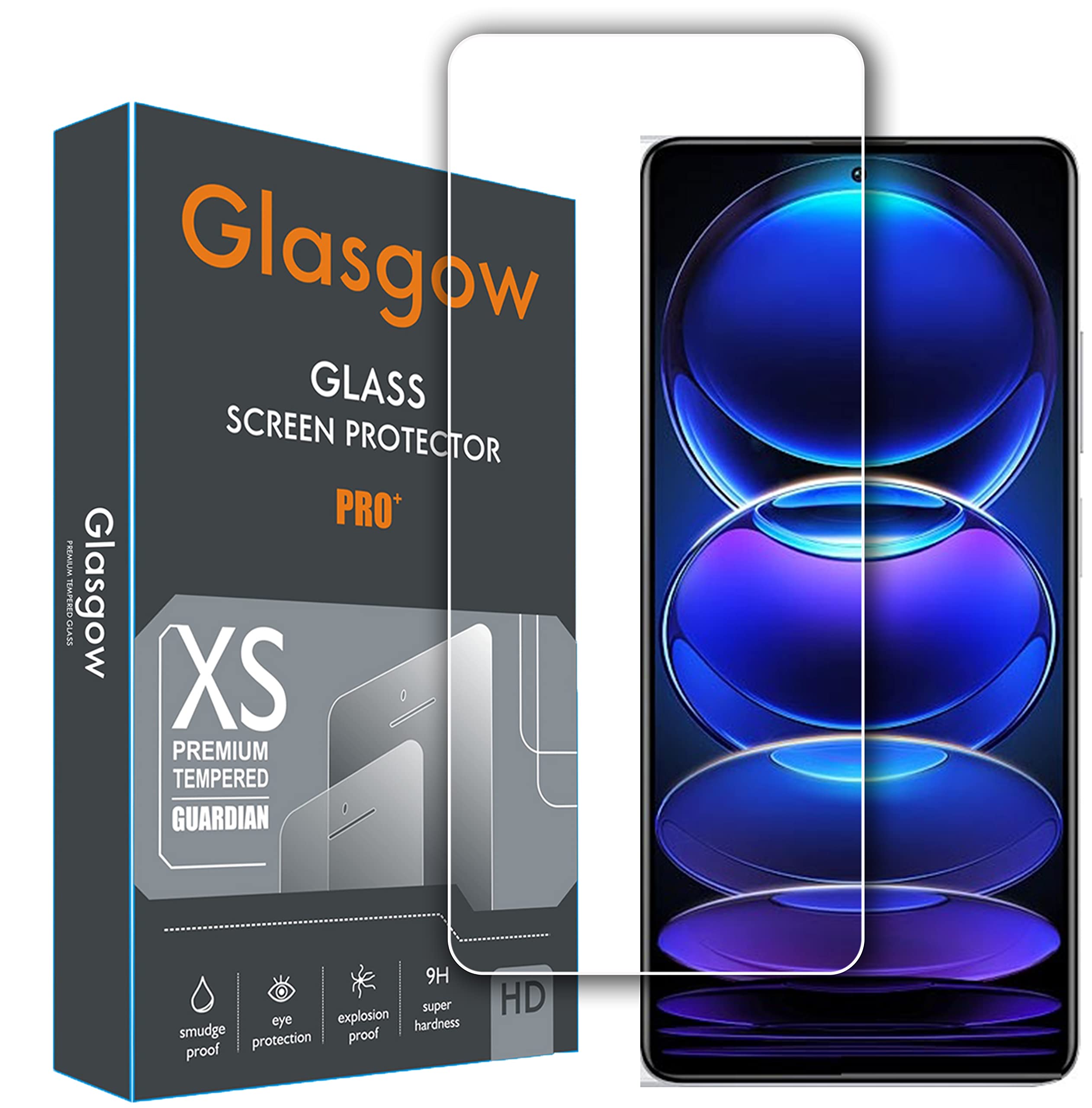 Glasgow Full Protection Tempered Glass for [ Poco F5 5G ] [Anti-Scratch] [Gorilla] [Free Cleaning Kit Included] (B0CGZPZWX2) Amazon Price History, Amazon Price Tracker