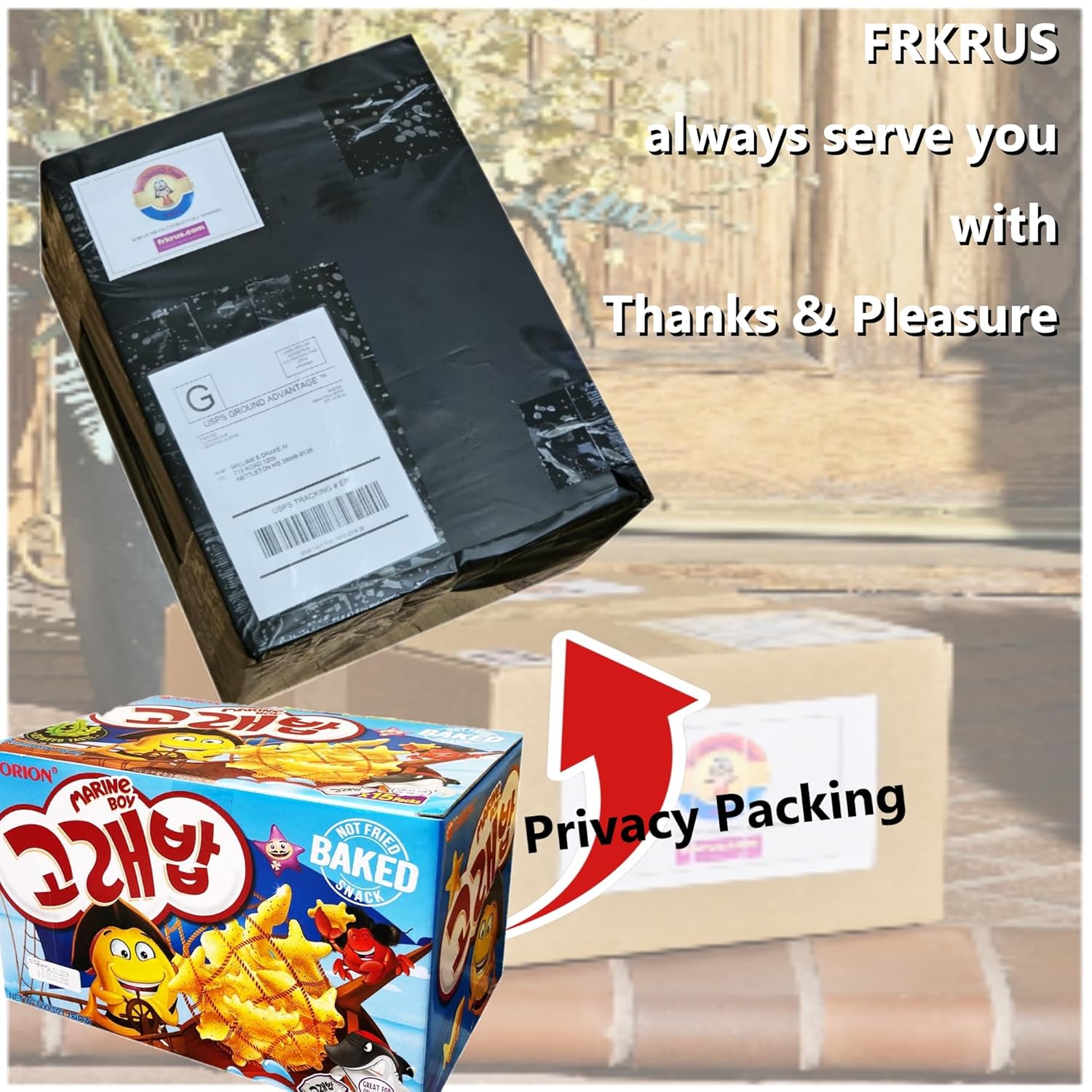 Generic Orion Korean Assorted Mini Mix Snack Box - [Marine Boy x Choco Boy(560g)] Gift Box Variety, [Turtle Chip Choco x Corn(1,120g)] Gift Box (Marin Boy(40gx15))