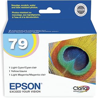 EPSON T079 Claria Hi-Definition -Ink Standard Capacity (T079921-S) for select Epson Artisan Photo Printers