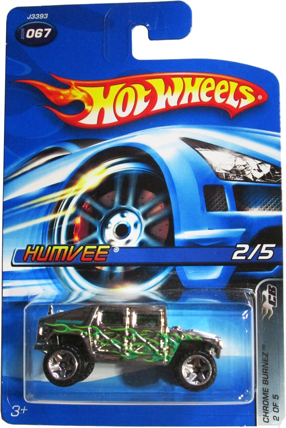 Hot Wheels 2006-067 Chrome Burnez 2/5 Humvee 1:64 Scale