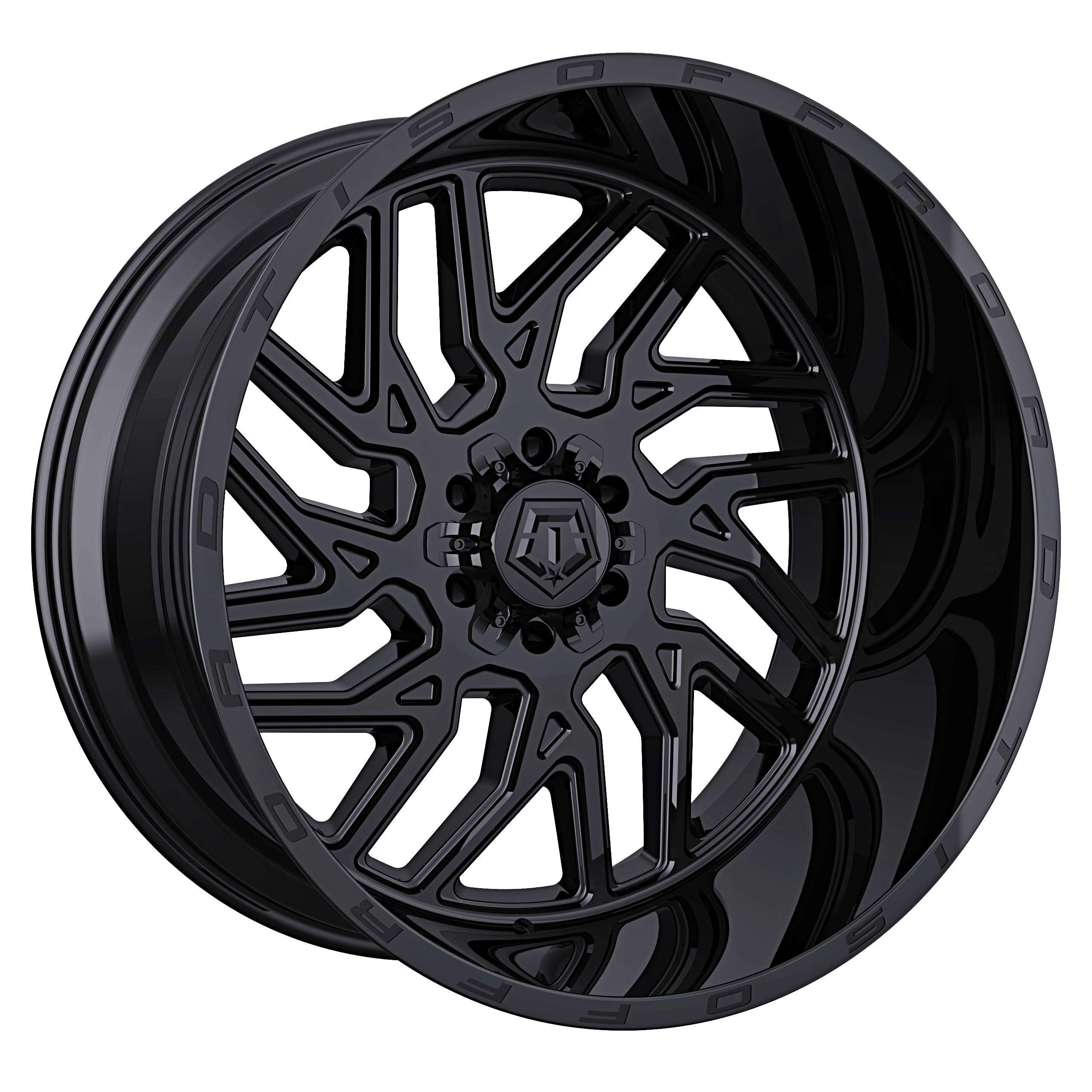 18x9 Gloss Black Wheel 6x135/6x5.50 Bolt Pattern 18mm Offset 544B-8906818 image 3