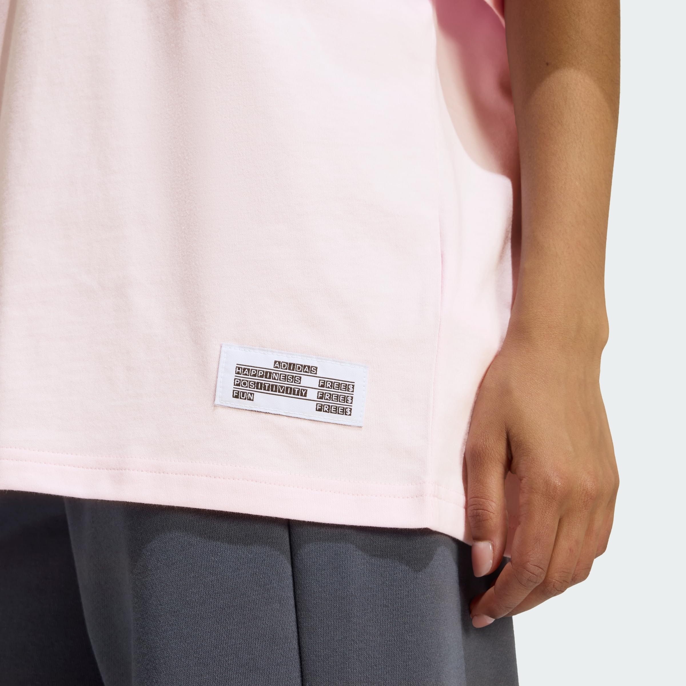 adidas Women's MINI Embroidery Oversized Graphic T-Shirt