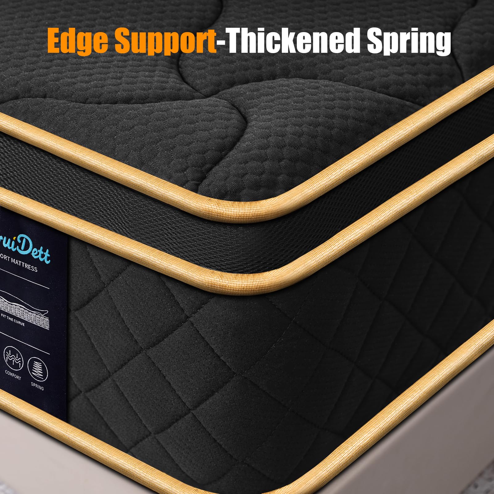 Best Mattress Queen Picks for 2026 3 ZhruiDett Queen Mattress 12 Inch Medium Firm Hybrid Mattress Queen Size Memory F — product photo