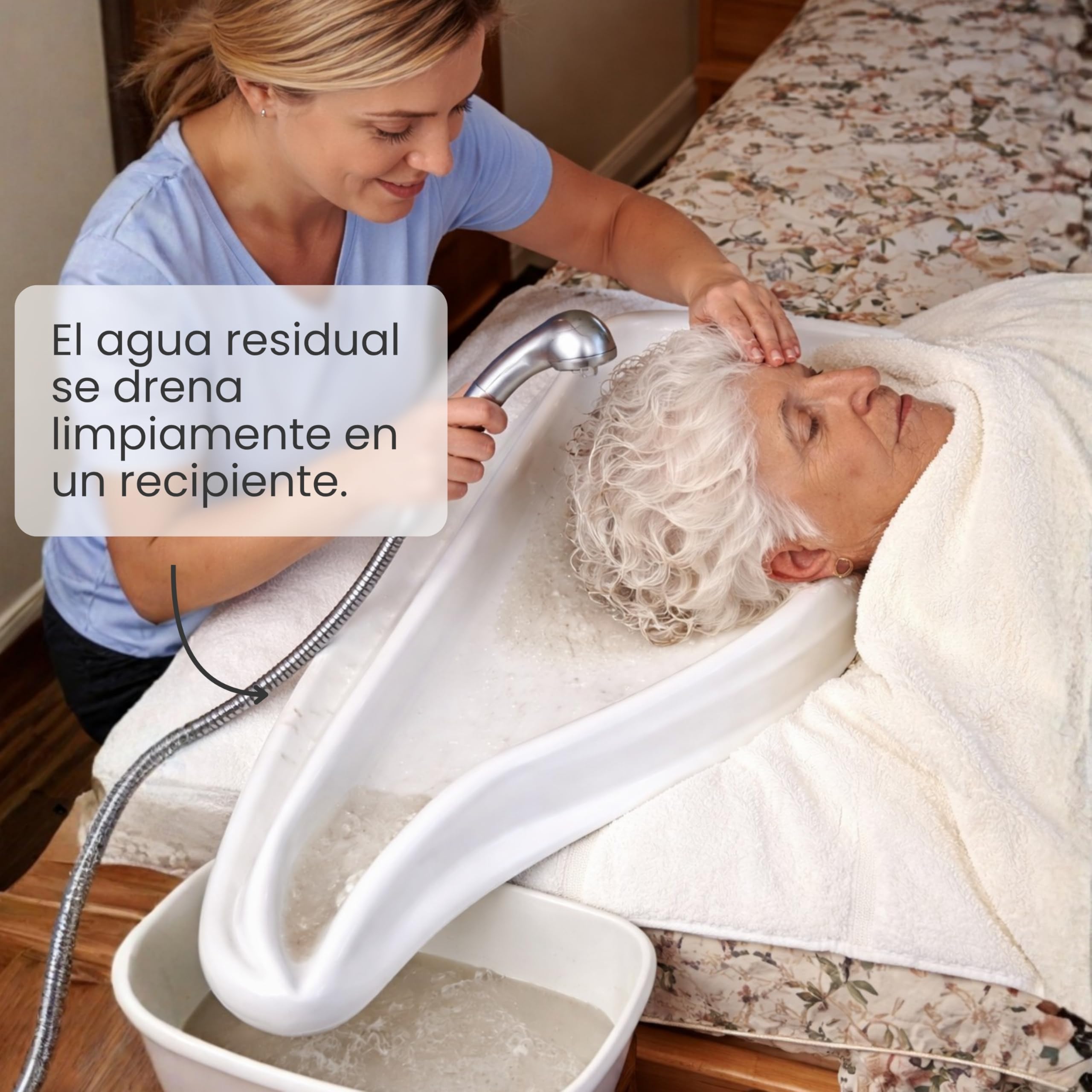 Patterson Medical - Bandeja de lavado de pelo, para uso en cama, único