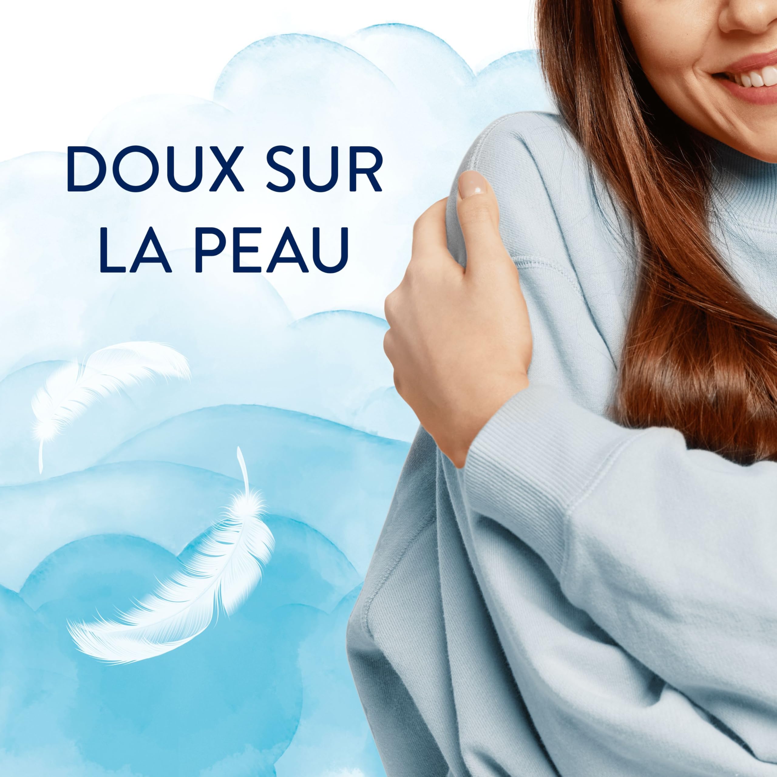 Lenor Light Adoucissant 42 Lavages, Parfum Fraîcheur De Coton, 24H De Fraîcheur Légère, Testé Dermatologiquement, Fabriqué En France