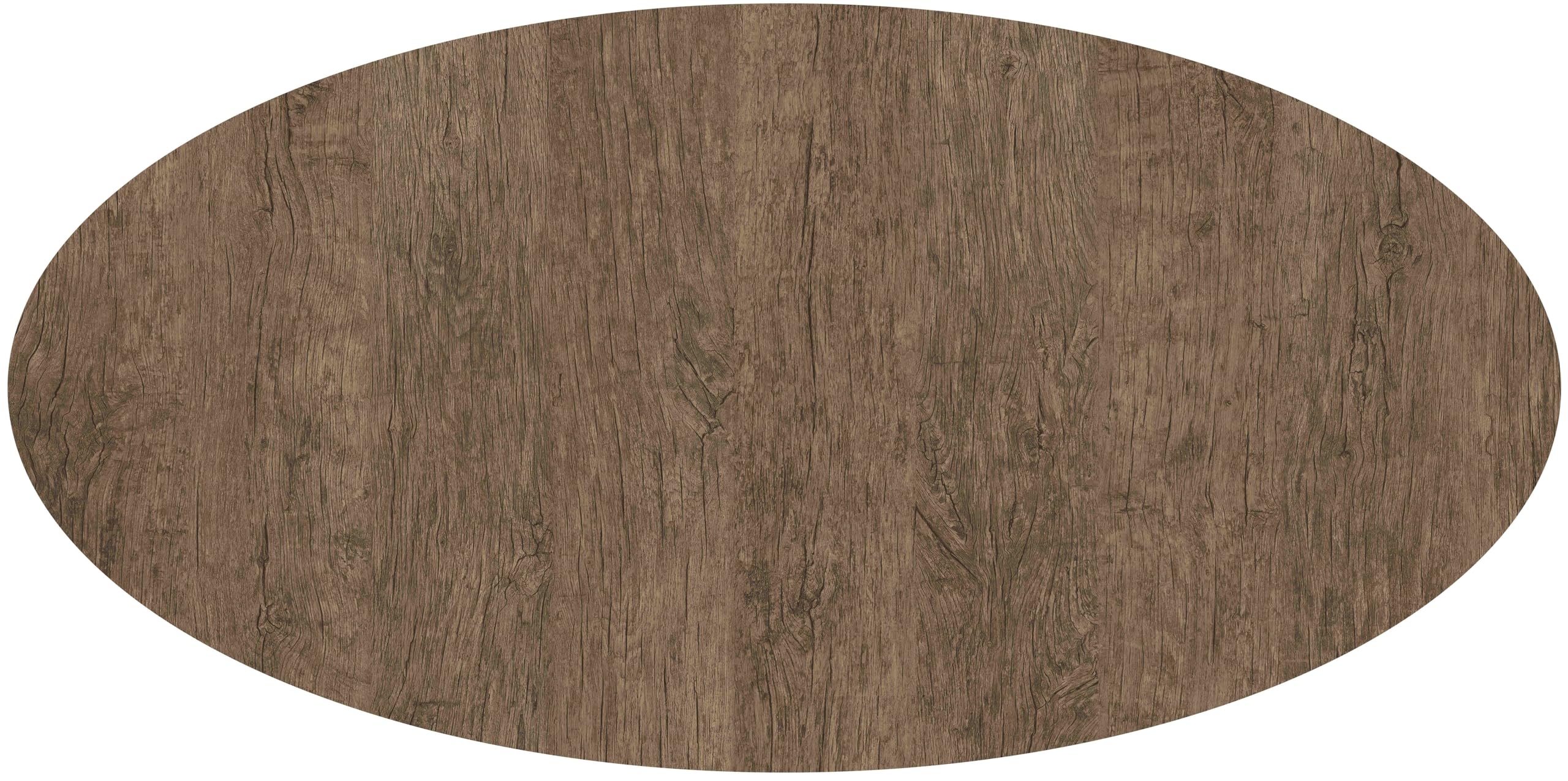 Tischplatten, Dekor Rustik Dark Oak 80 cm rund, wetterfest für Garten, Terrasse, Balkon in Gastroqualität Ersatztischplatte Bistro Tisch Werzalitverfahren Wermodin Topalit Werza