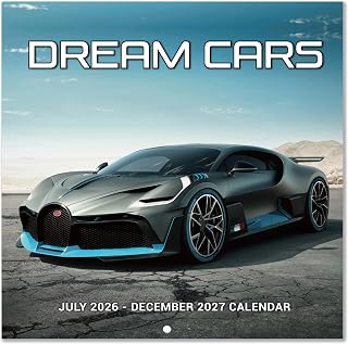 Cars 2026–2027 Wall Calendar (July 2026 – December 2027)