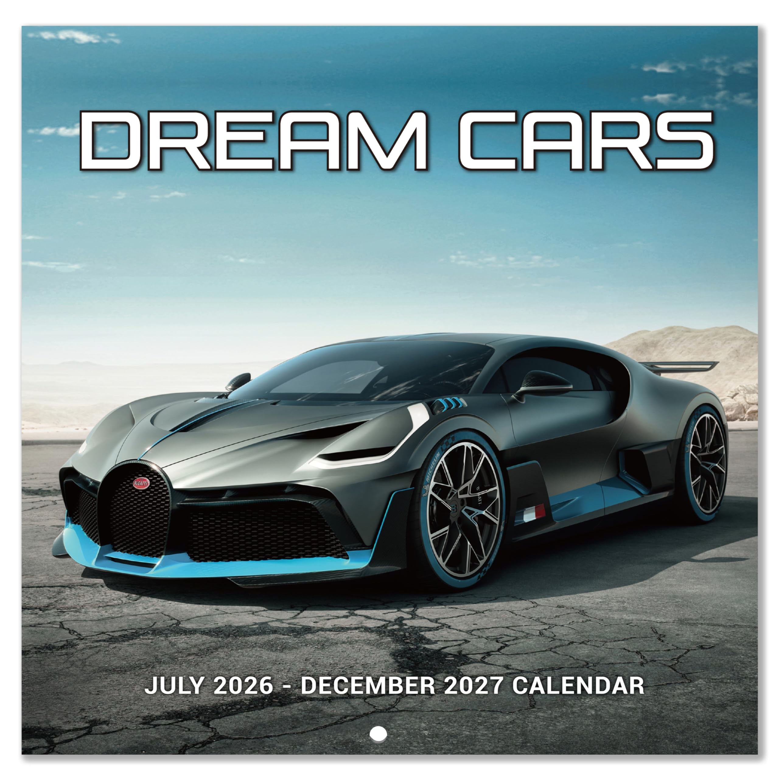 Calendar 2026-2027 - Cars Wall Calendar 2026-2027, July 2026 - December 2027, 11.6" x 11.6" for Home, Office, School