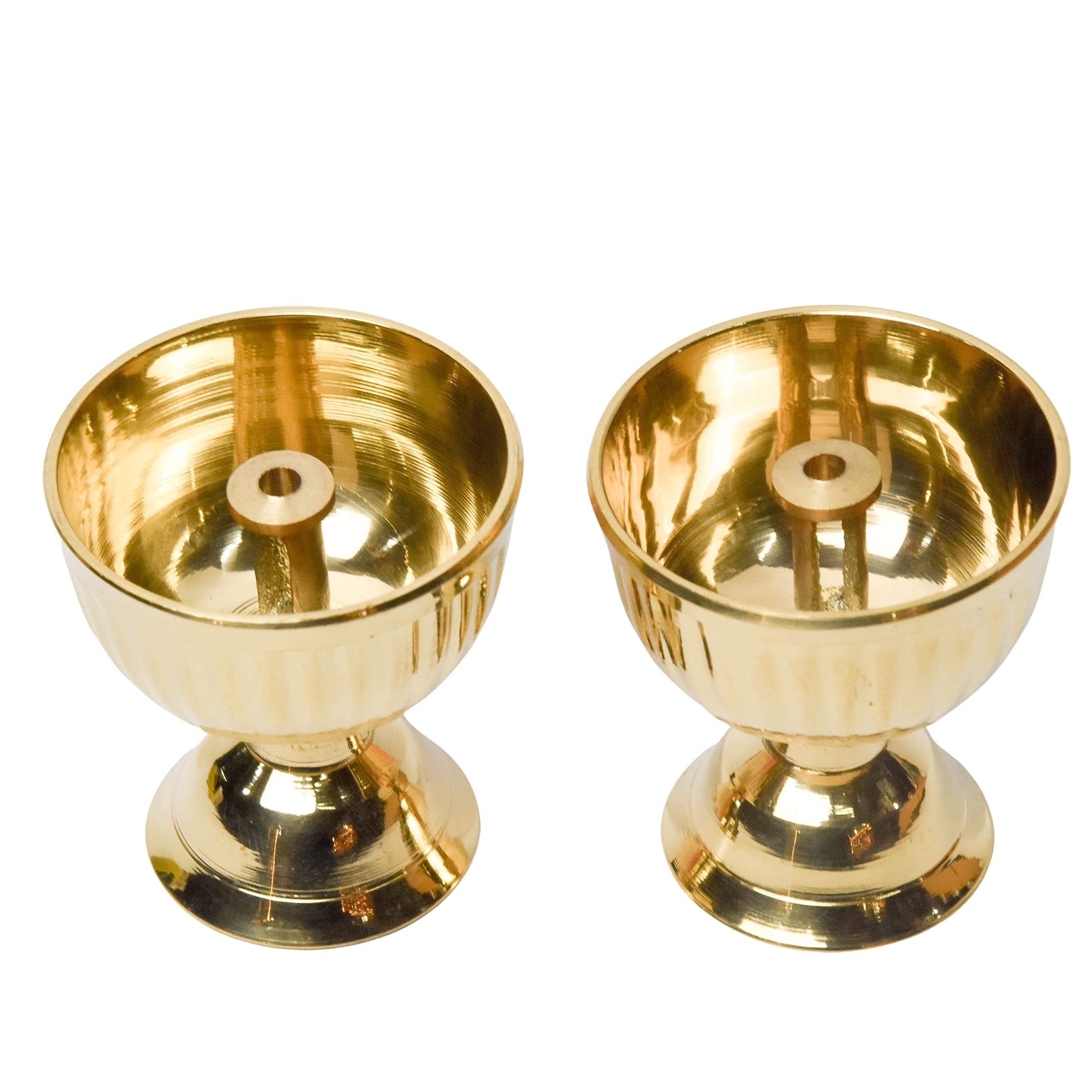 Bhimonee Decor | Brass Diya 2.1 Inches | Pack of 2 | Made in India | Ideal