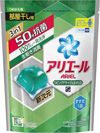 Amazon Co Jp アリエール 洗濯洗剤 液体 リビングドライジェルボール 詰替用 437g 18個入り ドラッグストア