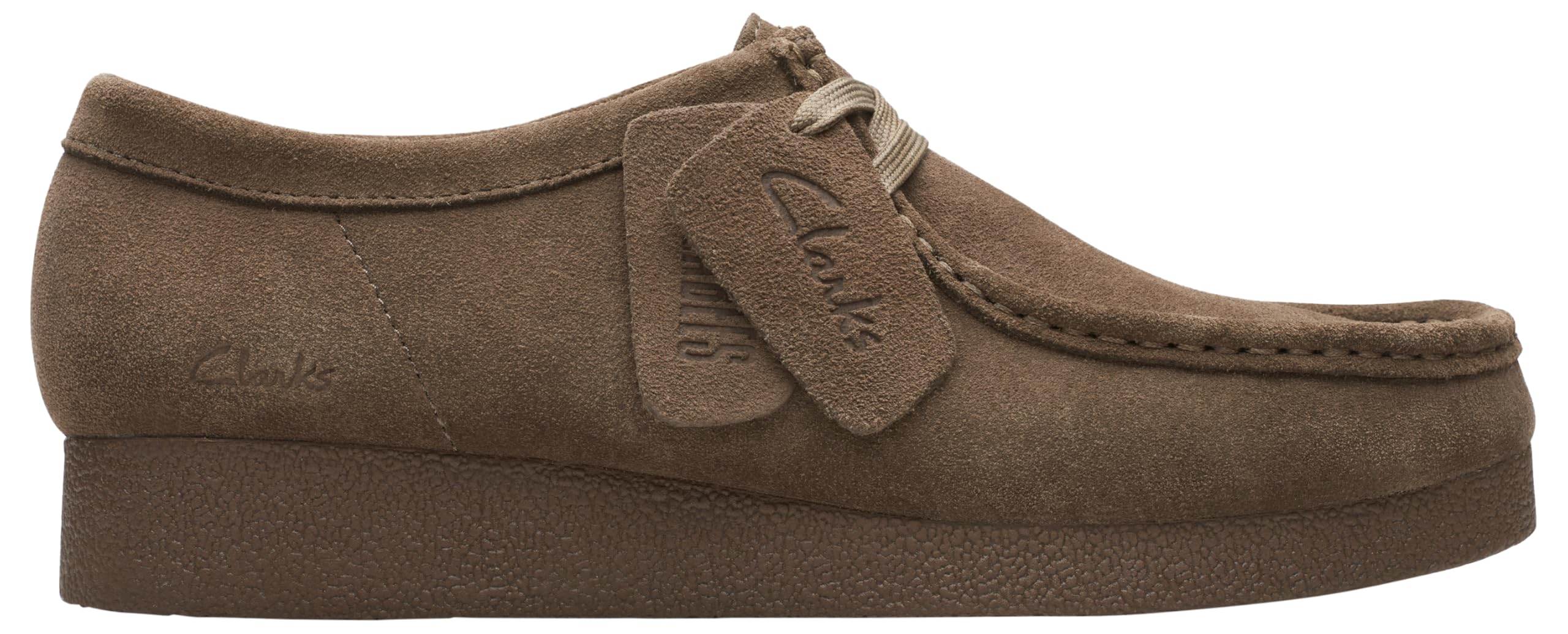 Clarks Women's WallabeeEVO Sneaker, Olive Suede, 4 UK