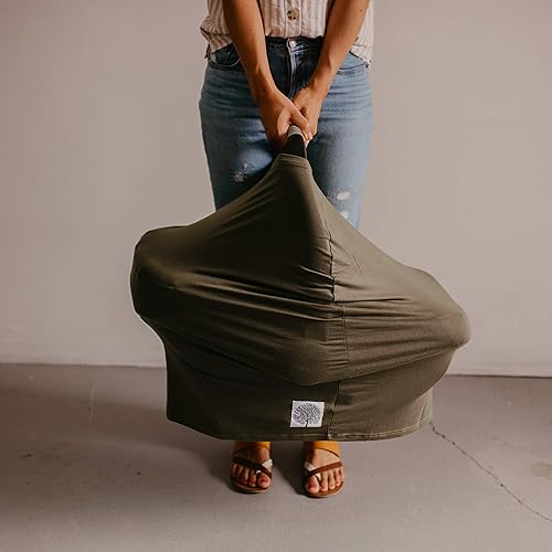 Miniatura 2 de Parker Baby - Cubierta de asiento 4 en 1 para niñas y niños. Tela elástica para asiento de coche, cubierta para amamantar, cubierta para el carro de