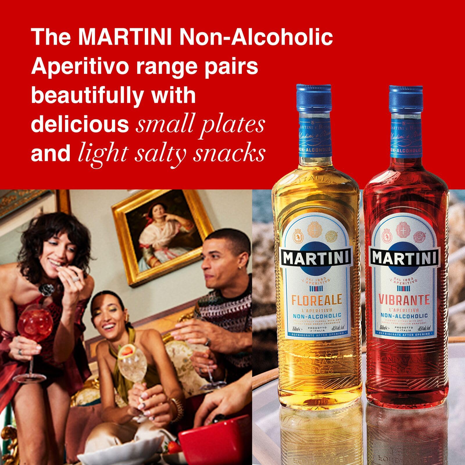 MARTINI Vibrante Non Alcoholic Aperitivo 75cl 750ml Infused with Superior Botanicals Pack of 2 product thumbnail 8