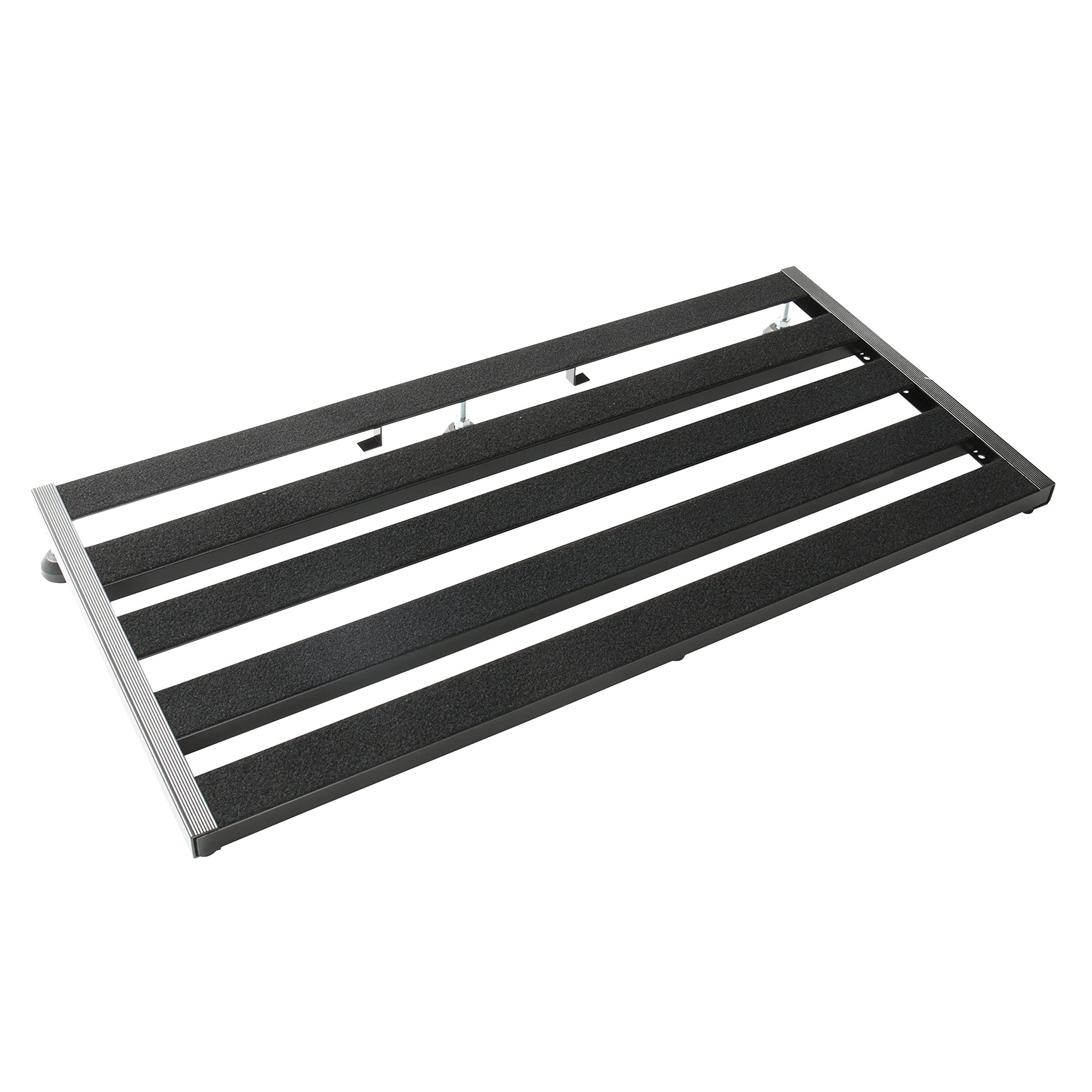 Fame Pedalboard, Board aus pulverbeschichtetem Aluminium mit 5 Streben für 12 Effektpedale, Gigbag mit Zubehörfach, Spaceboard 80