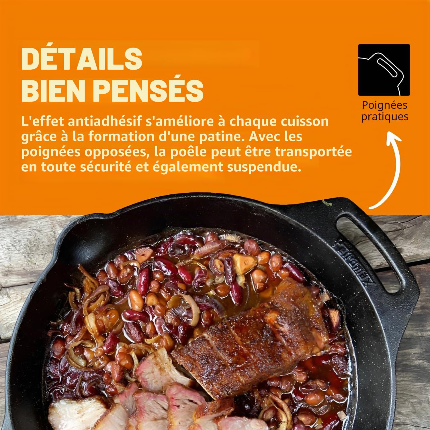 Petromax Poêle pour Le feu avec anses Noir 40 cm