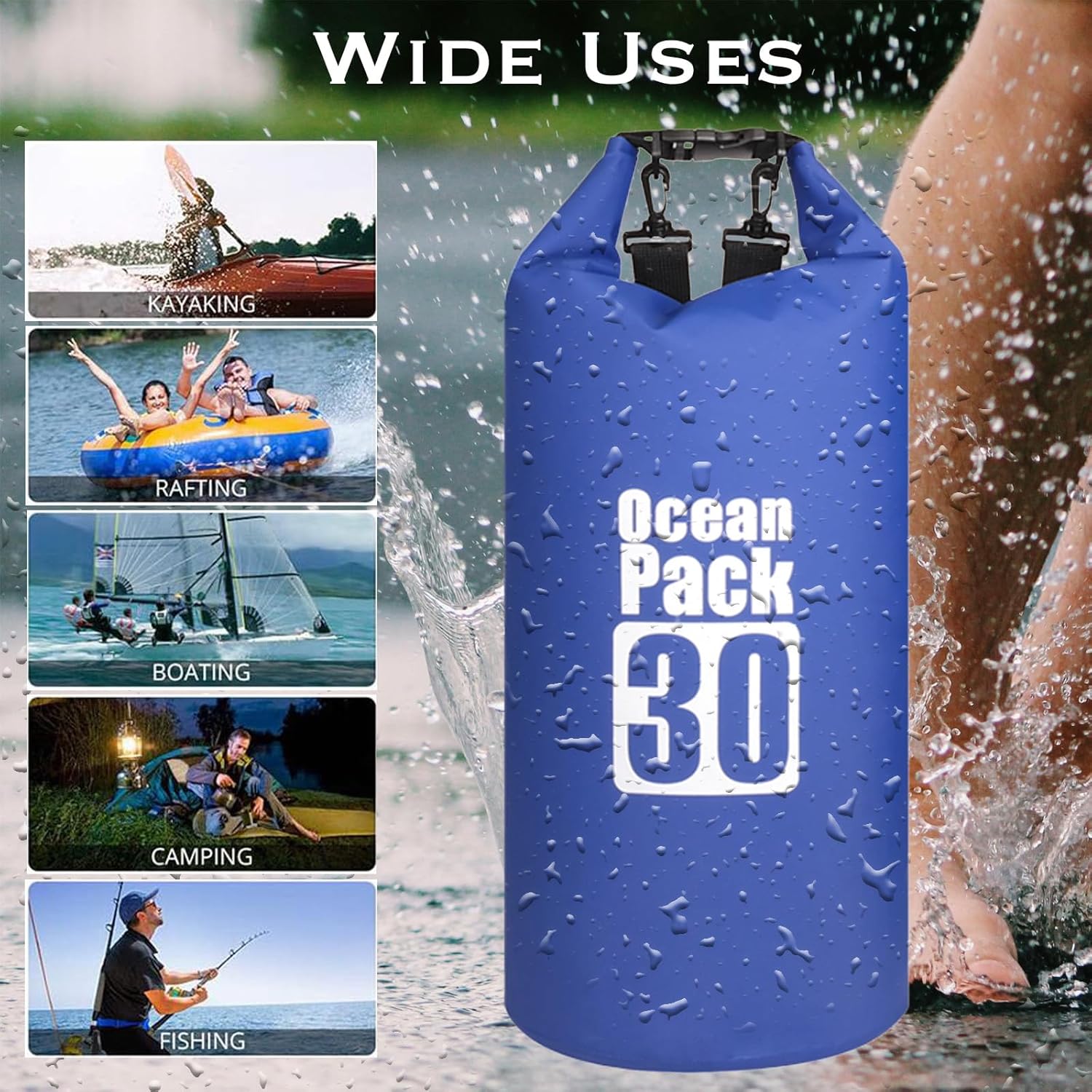 Vízálló táska méretei és kapacitása