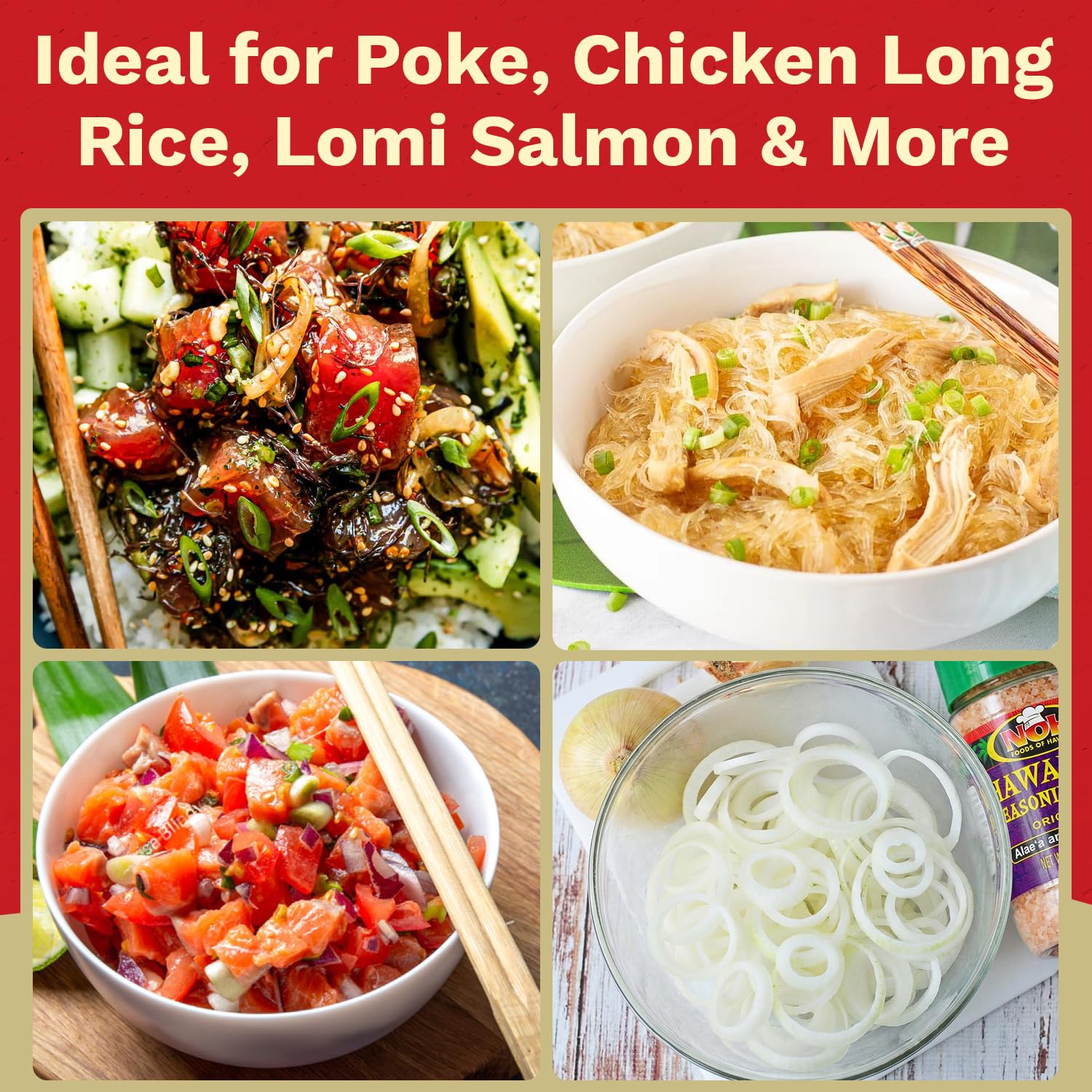 NOH Original Hawaiian Seasoning Salt, 9 oz (Pack of 1) - Made w/Hawaiian Alae'a & Rock Salt for Cooking, Meat Seasoning, or Dry Rub, Ideal for Chicken Long Rice, Lomi Lomi Salmon & More - No Added MSG image 5