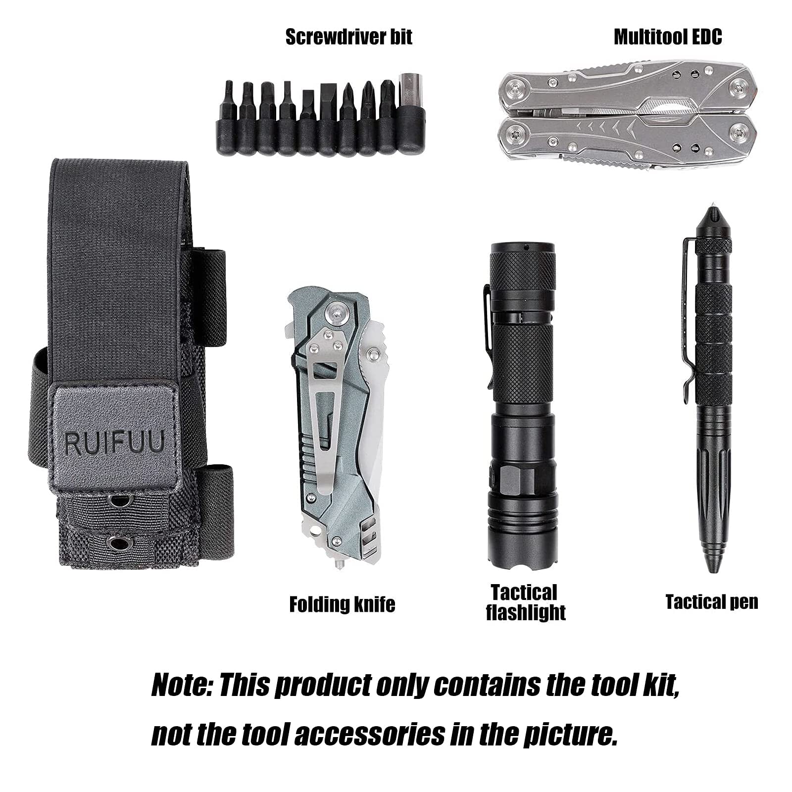 Funda multiherramienta para cinturón, soporte para linterna Molle, soporte universal para herramientas, estuche de transporte táctico para hombre, bolsillo en la cintura de los hombres, carpintero, 4
