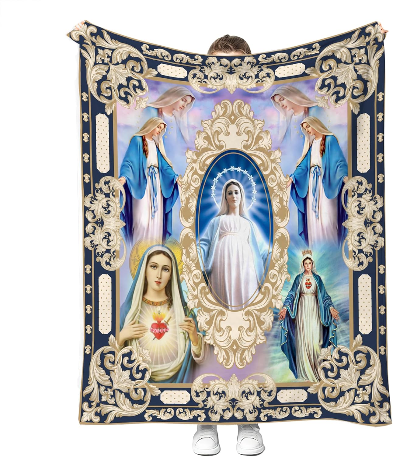 Ultra Soft Virgin Mary Blanket Microfiber Our Lady of