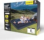 Avenli Air Matelas Queen Set avec oreiller & Pompe à main, Matelas gonflable, 203 x 152 x 22 cm pour 2 Adultes & 1 Petit, haut enroulé Air Lit, invité portable & Lit de camping, Matelas de soufflage, Bleu marine