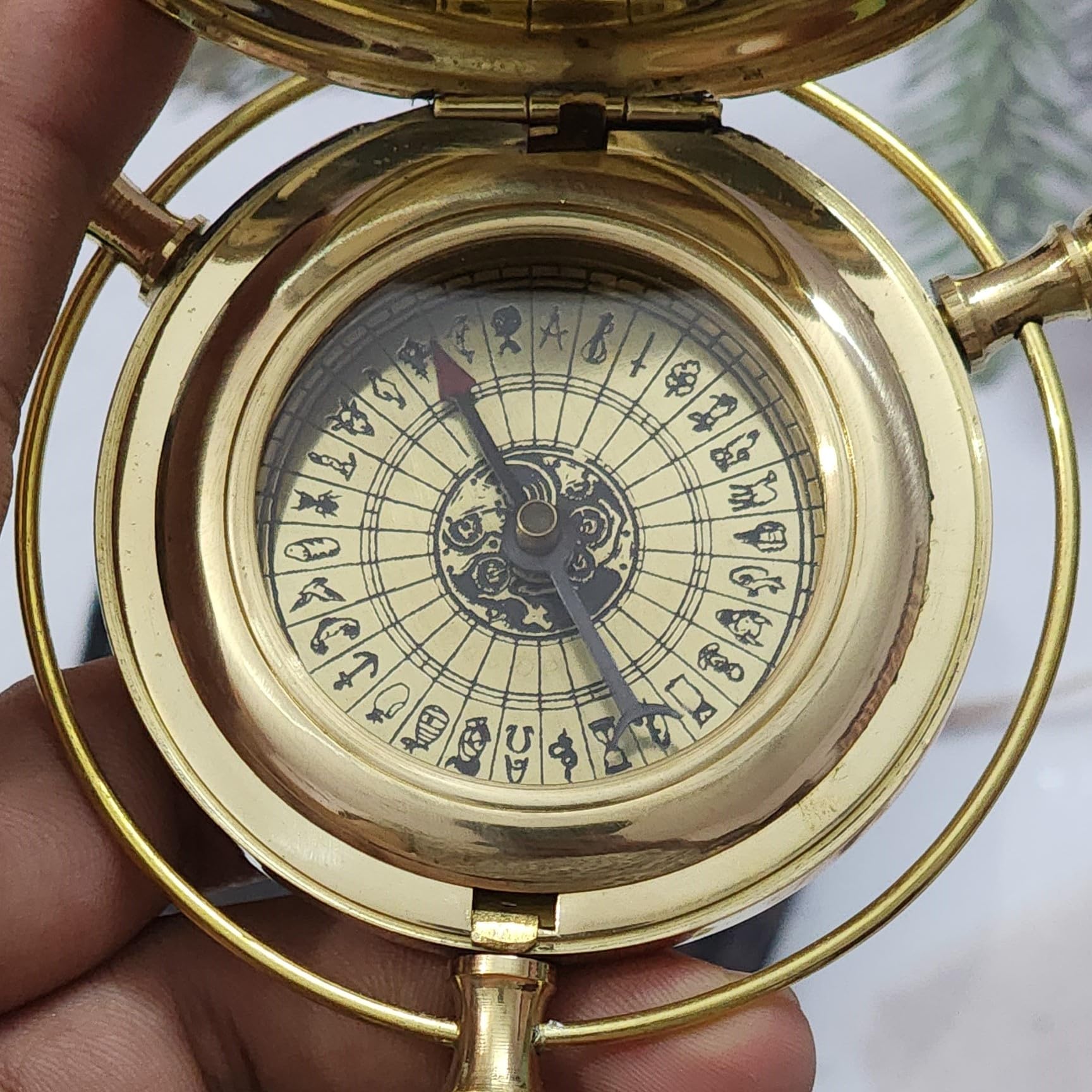 Brass Compass The Alethiometer Replica - Solid Brass Functional Compass ...