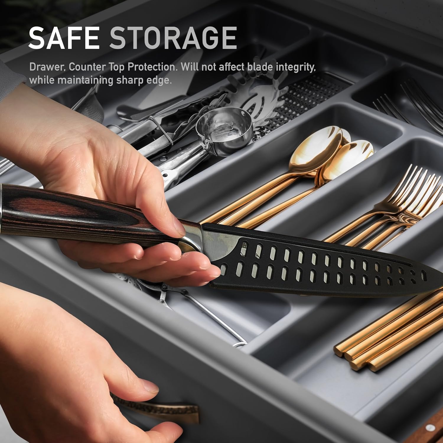 Super Big Clearance! Chef's Knife 8 Inch With Sharpener Plus Cover Sheath| Kitchen Knife Professional Grade Crafted From Stainless Steel | No Slip Grip Balanced Full Tang Pakkawood Handle! Flash Deals - 50% OFF Chef's Knife 8 Inch With Sharpener Plus Cover Sheath| Kitchen Knife Professional Grade Crafted From Stainless Steel | No Slip Grip Balanced Full Tang Pakkawood Handle!