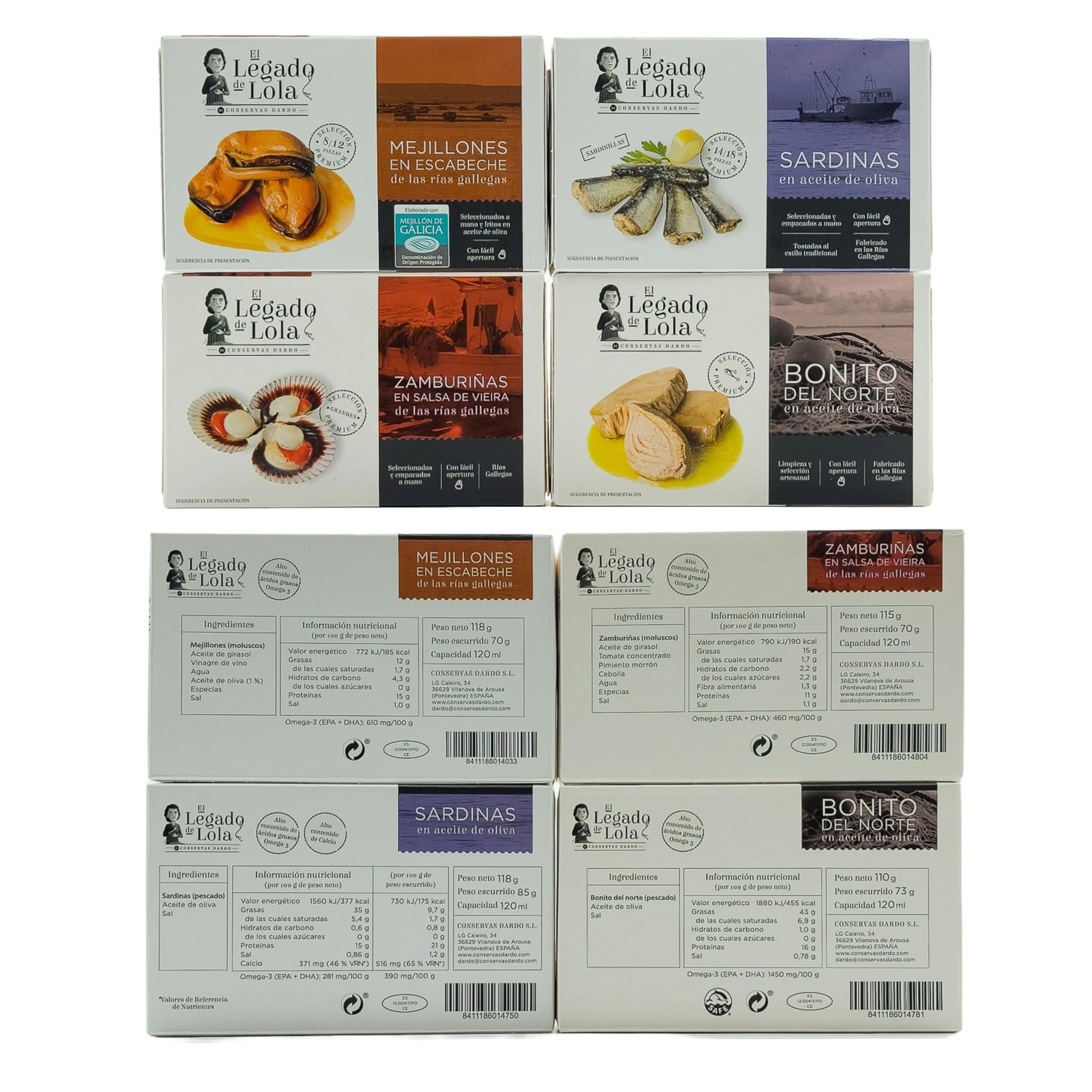 Caja Regalo Gourmet Sabor a Mar de VinNatura con Conservas Artesanales | Cesta gourmet de Galicia, regalos de empresa, celebraciones, elaboración tradicional, tarjeta personalizable