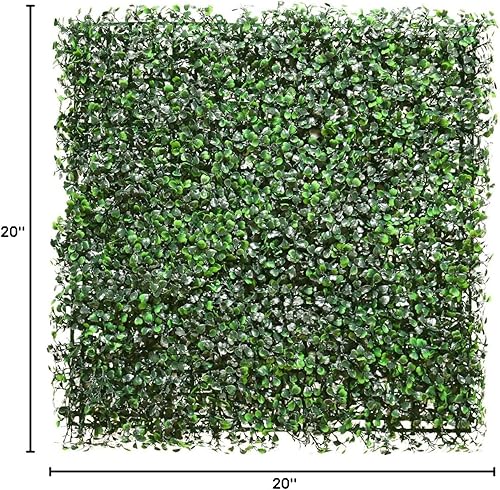 Miniatura 143 de Windscreen4less 6 paneles artificiales de boj de 20 x 20 pulgadas, seto topiario, plantas, hierba, pantalla de privacidad para exteriores, Boj