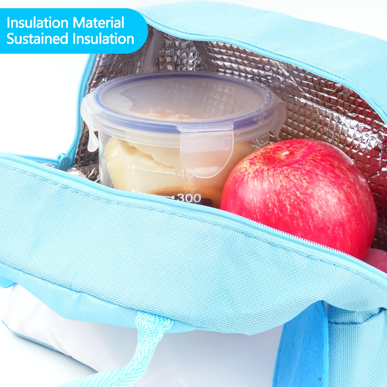 Lunch Bags Tote Cooler Bag Insulated Reusable Lunch Tote Bags Cartoon Portable Lunch Box Bag for Work Office — view 6