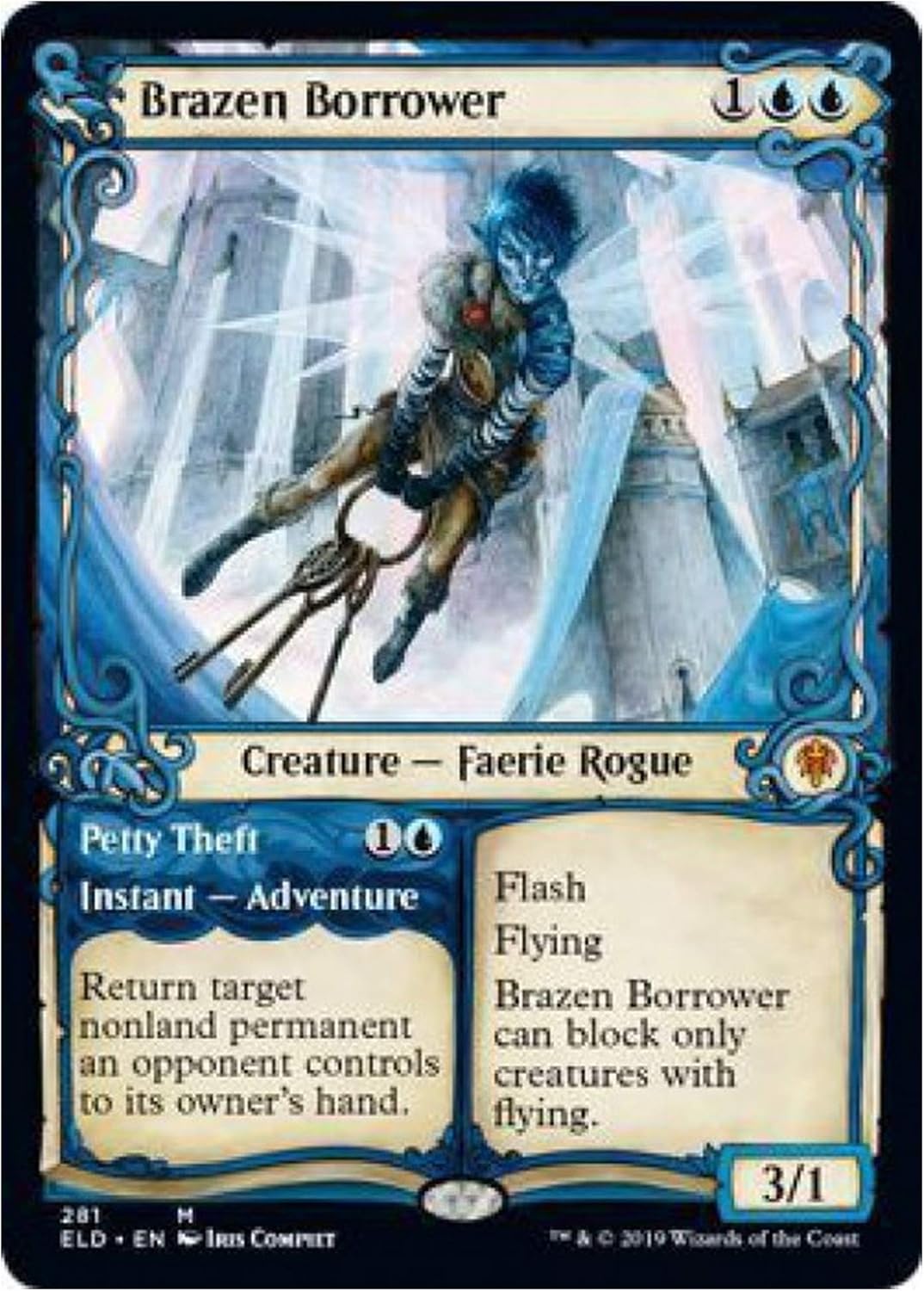 Magic: The Gathering - Brazen Borrower - Showcase - Throne of Eldraine