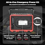 Case for NOCO Boost X GBX75 GB70 – Waterproof Carrying Case with Custom Foam for 2000A/2500A UltraSafe Jump Starter Charger Cables Accessories | Portable Storage Box for Emergency Travel & Road Trips