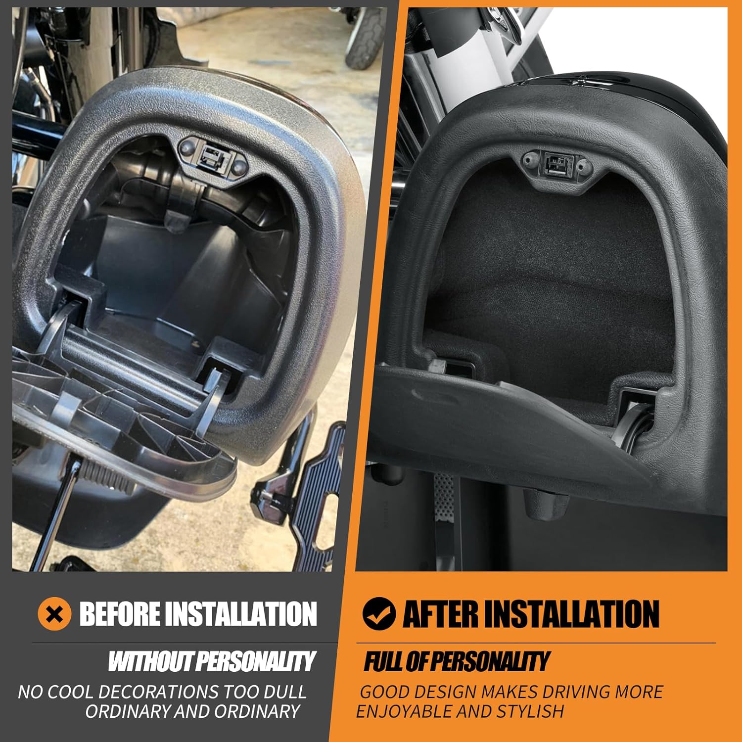 Motorcycle Lower Vented Leg Fairing Lower Fitted Glove Box Liner Kit Fit For Harley Touring FLHX FLHR FLTR FLHT 2014-UP